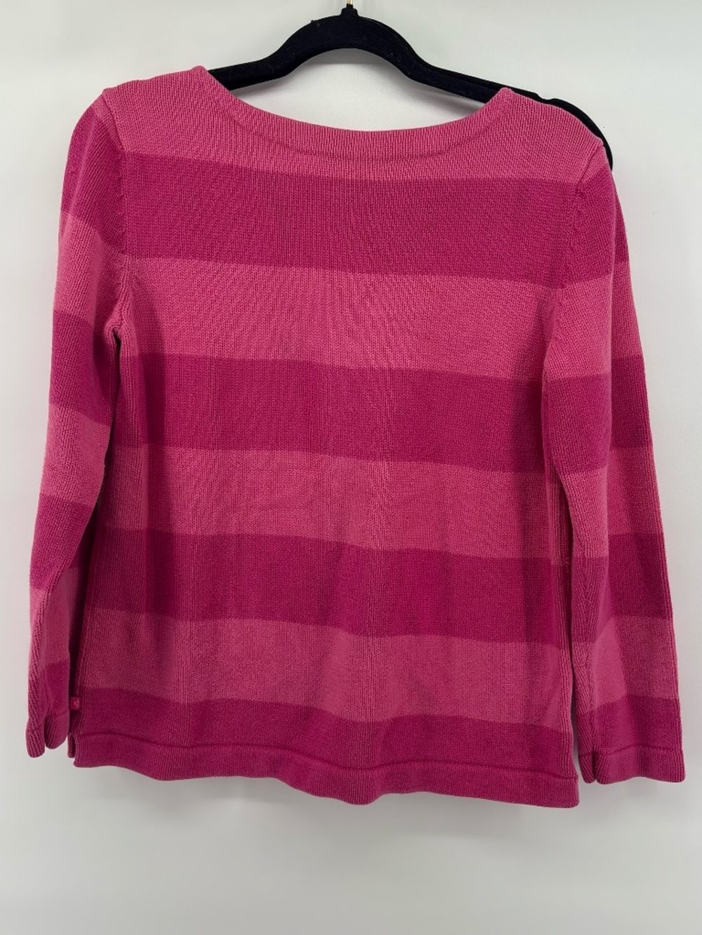 Lauren Ralph Lauren sweater knit long sleeve sweater pink and dark pink strips